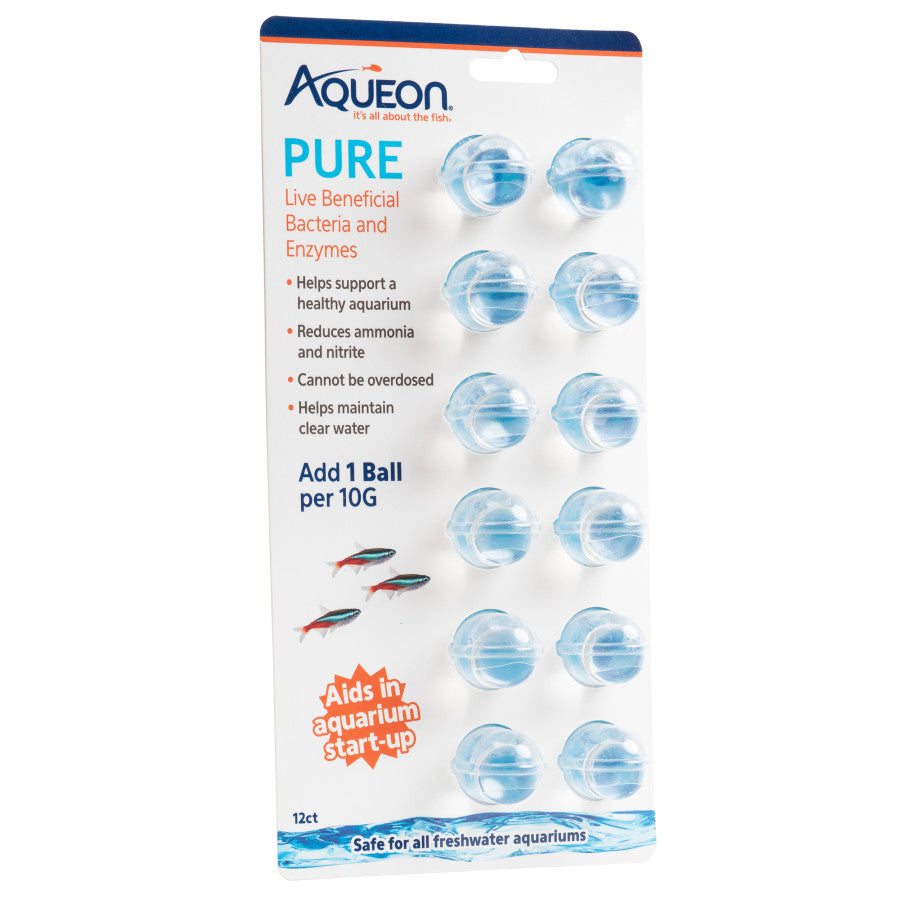 Aqueon PURE Live Beneficial Bacteria 12 Pack, 6ea/10 gal