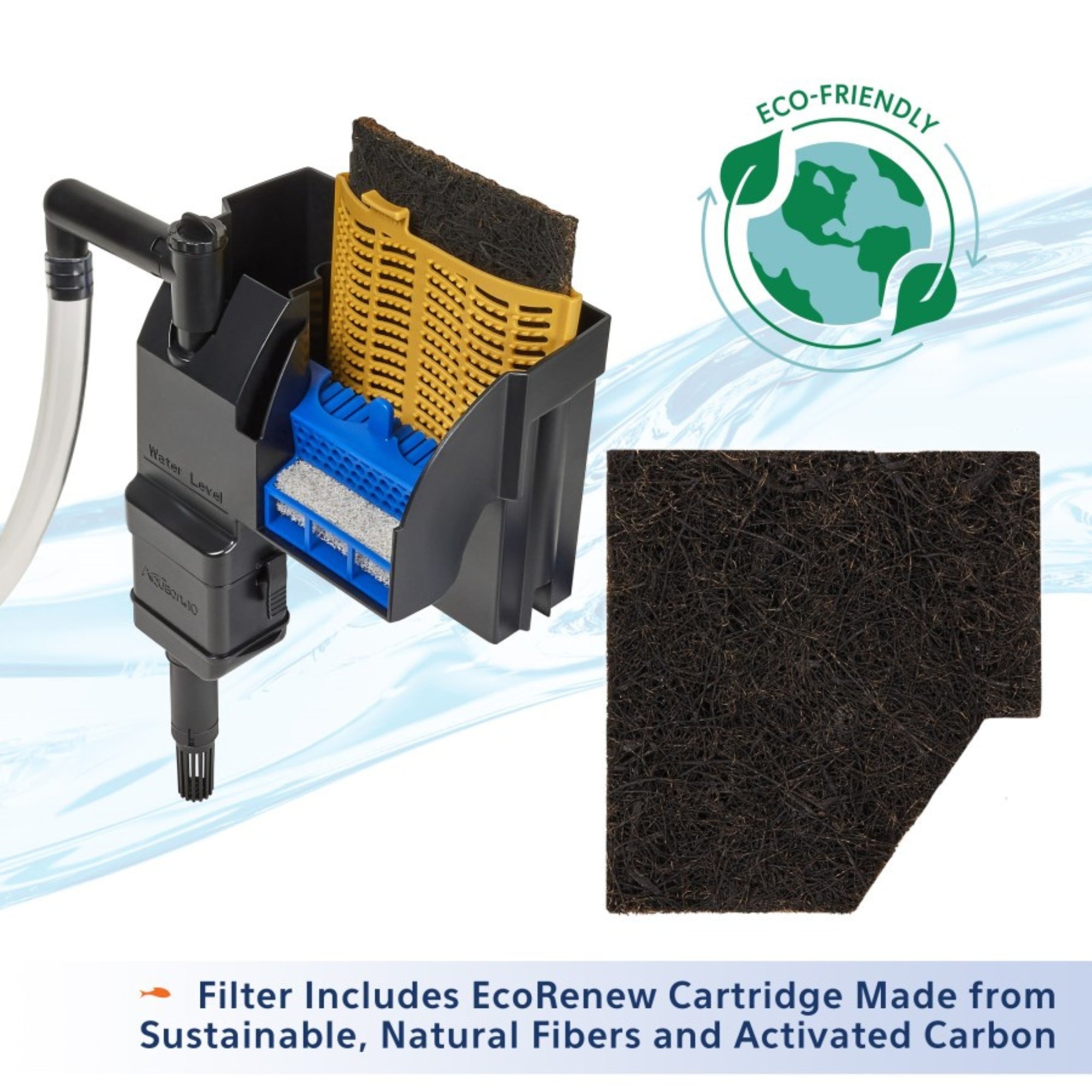 Aqueon SmartClean Power Filter with EcoRenew Filter Cartridge 1ea/2030 gal