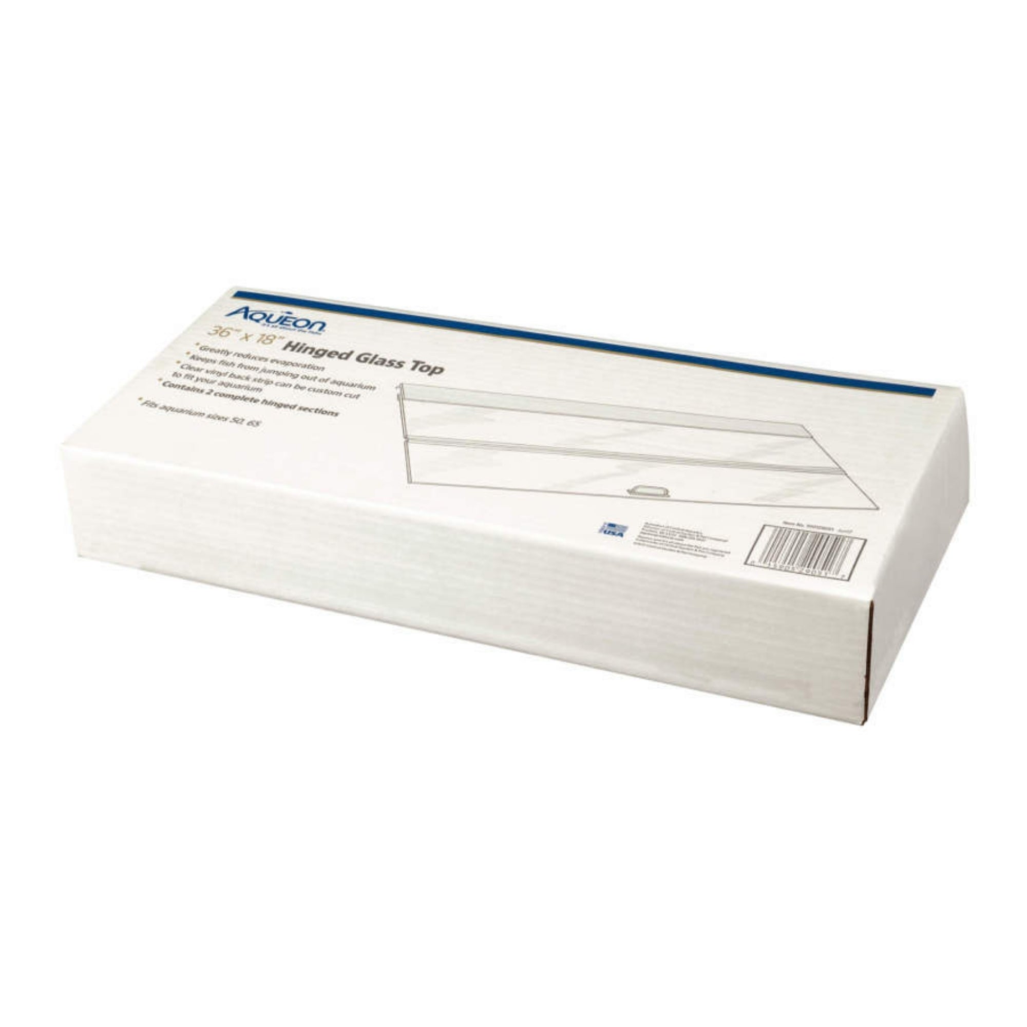 Aqueon Hinged Glass Tops 2 Pack, 1ea/36 X 18in.