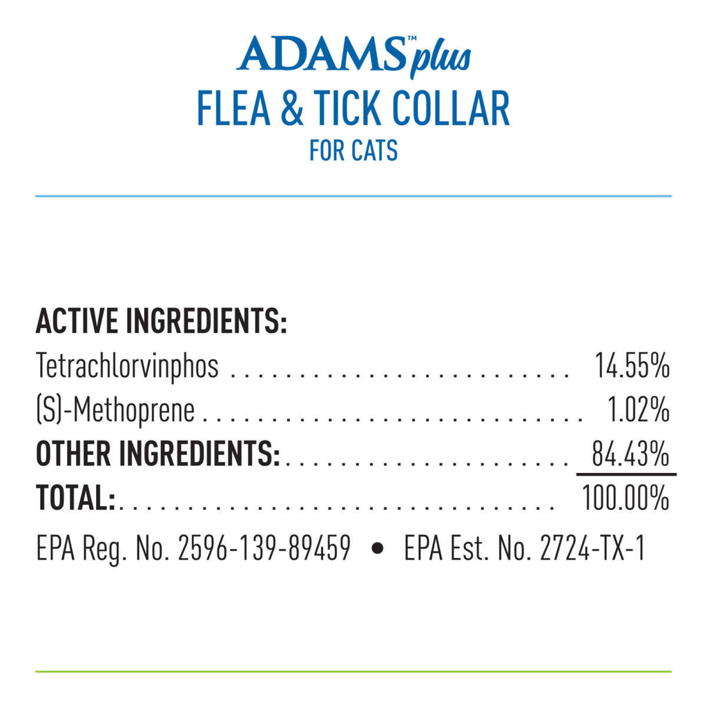 Adams Plus Flea  Tick Collar for Cats 1ea/1 pk