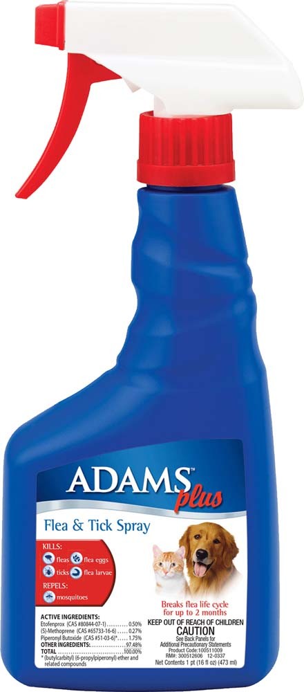 Adams Flea  Tick Dog and Cat Spray 1ea/16 fl oz