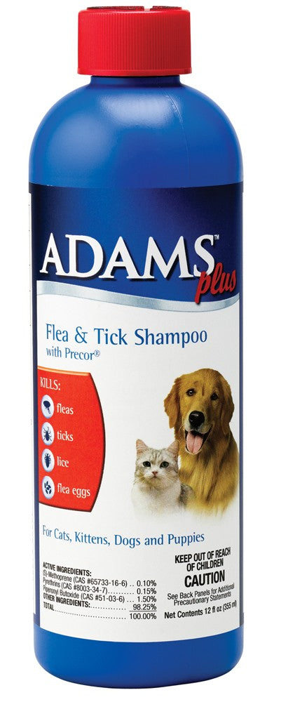 Adams Plus Flea  Tick Shampoo with Precor 1ea/12 oz