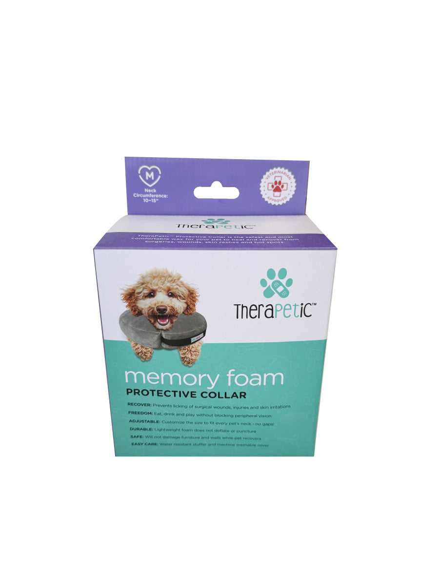 Arlee Memory Foam Protective Collar Charcoal, 1ea/10 - 15 in