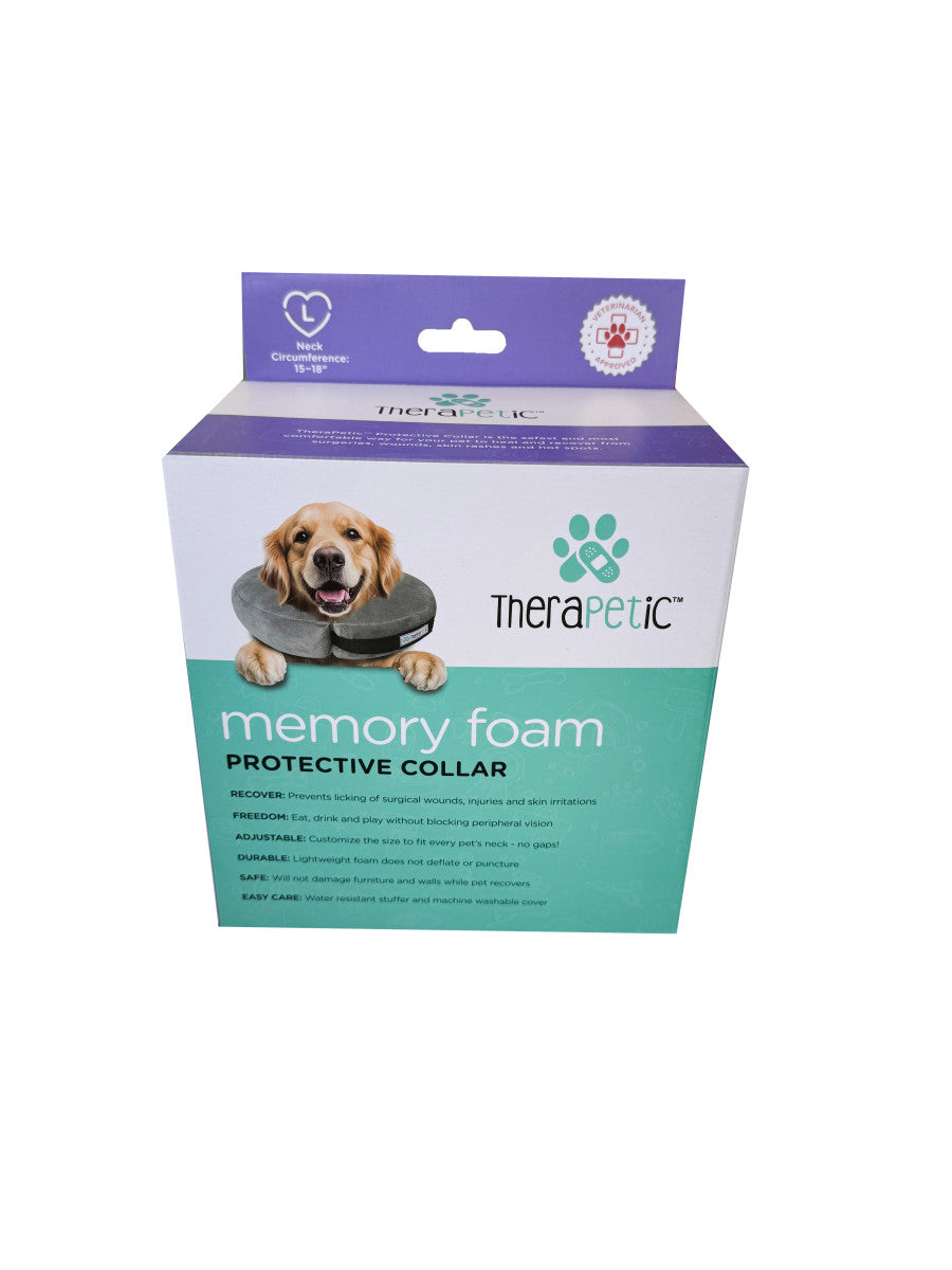 Arlee Memory Foam Protective Collar Charcoal, 1ea/15 - 18 in