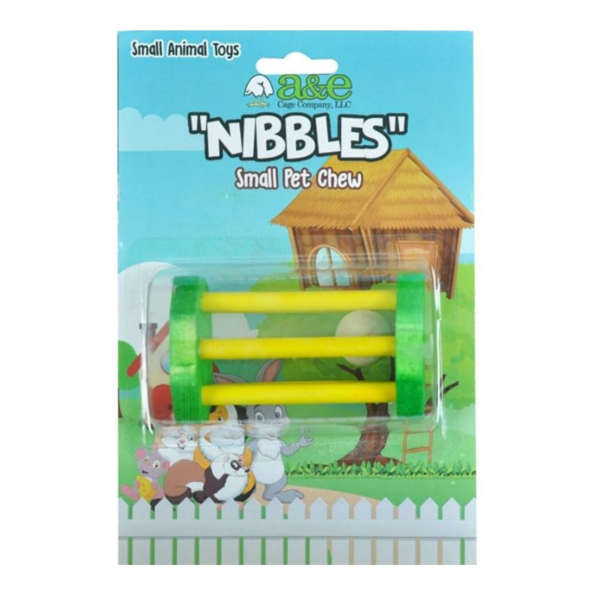 A &E Cages Wooden Barrel Small Animal Chew Toy 1ea