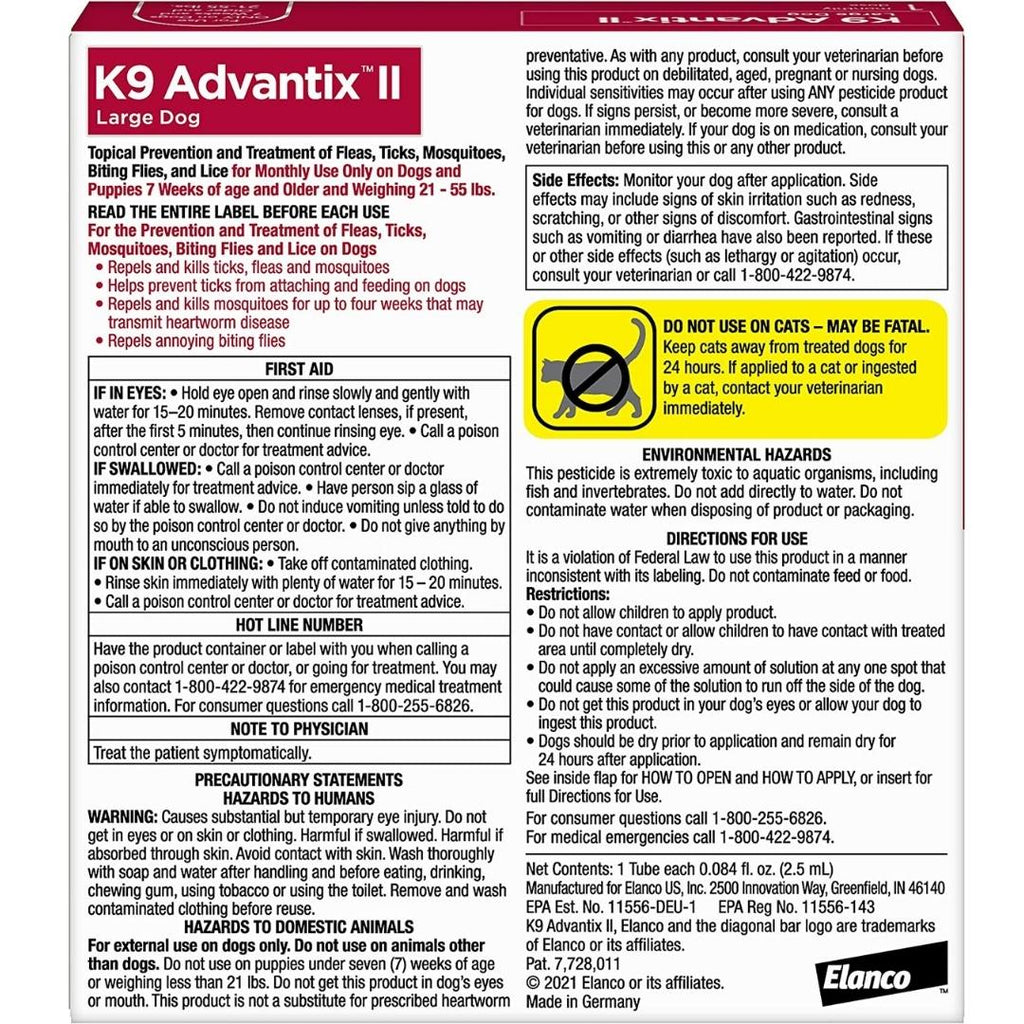 Advantage II Single Dose Large Dog Red