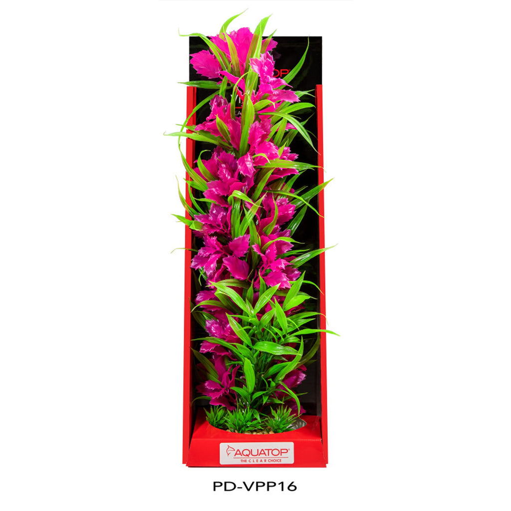 Aquatop Vibrant Passion Plant Pink 16in