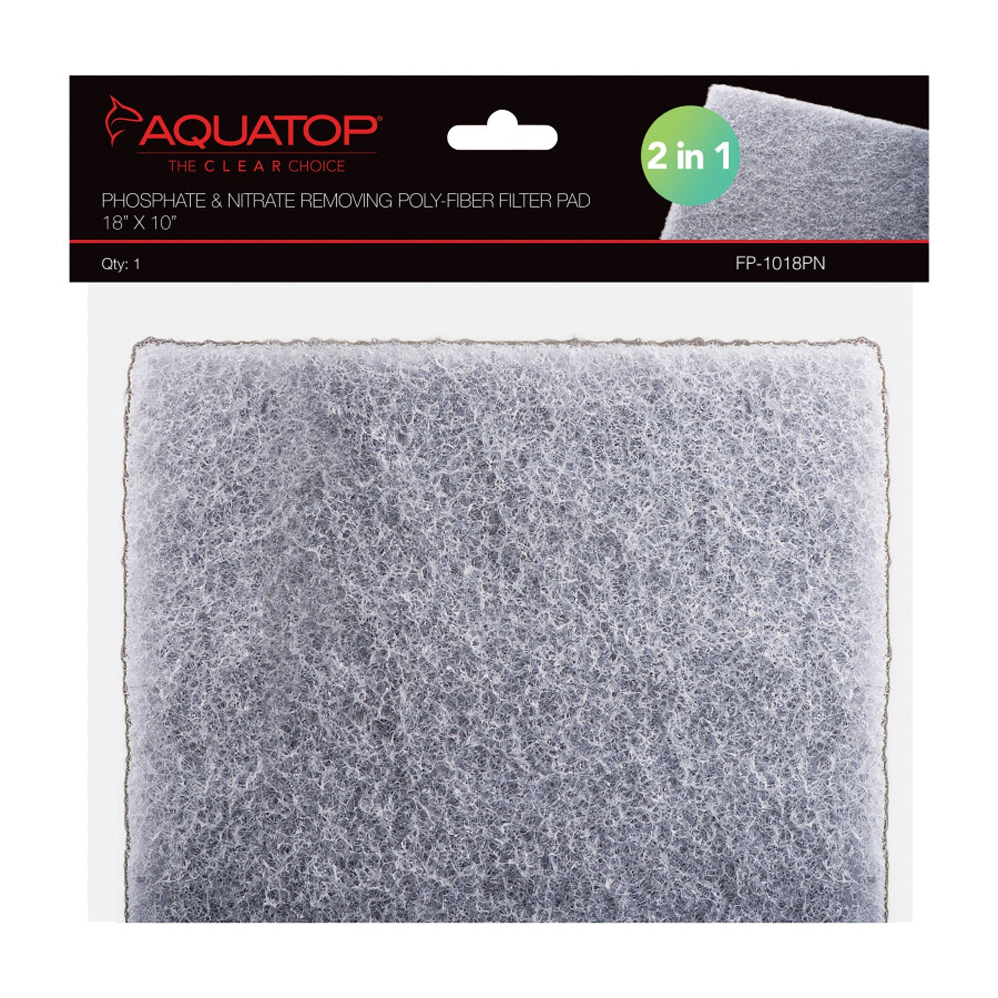 Aquatop Phosphate  Nitrate Removing Polyfiber Filter Pad 1ea/18X10, 1Pc