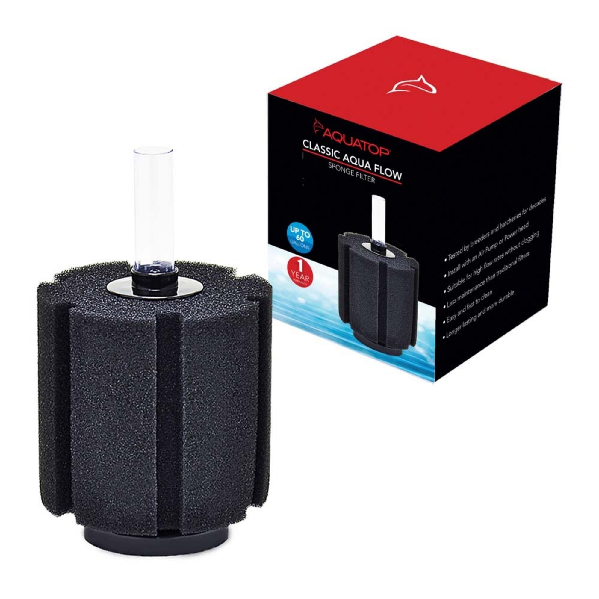Aquatop Classic Aqua Flow CAF60 Internal Sponge Filter Black, 1ea