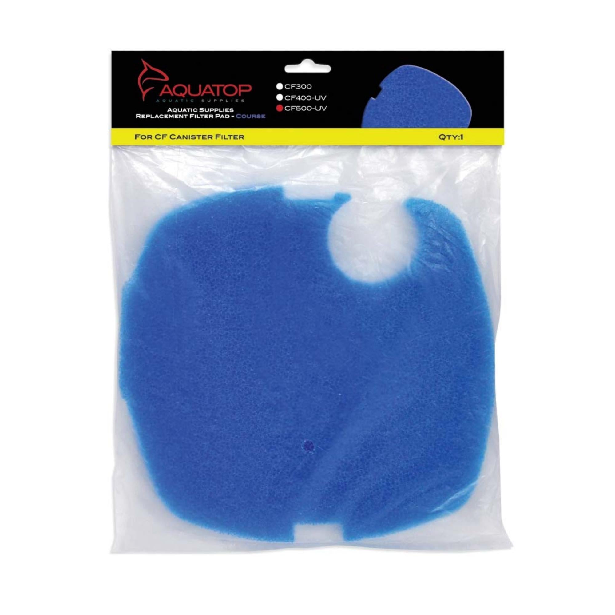 Aquatop Replacement Filter Sponge for CF Series Filters For CF-500UV Blue 1 Pack