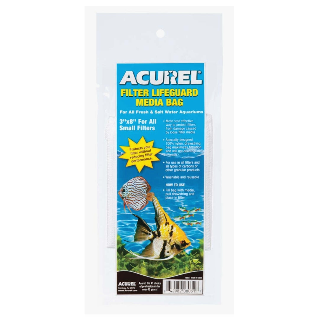 Acurel Filter Lifeguard Media Bag White, 1ea/3 In X 8 in