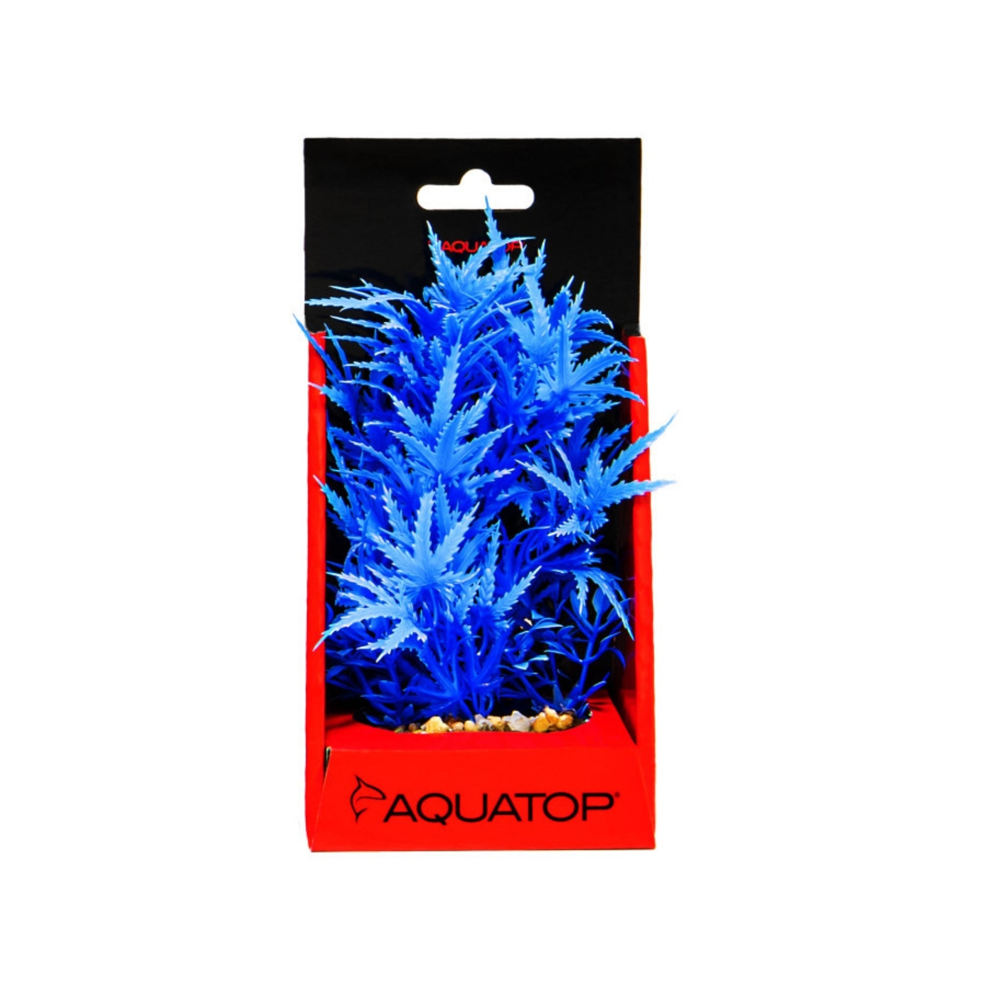Aquatop Vibrant Fluorescent Cannabis Plant Blue 6in