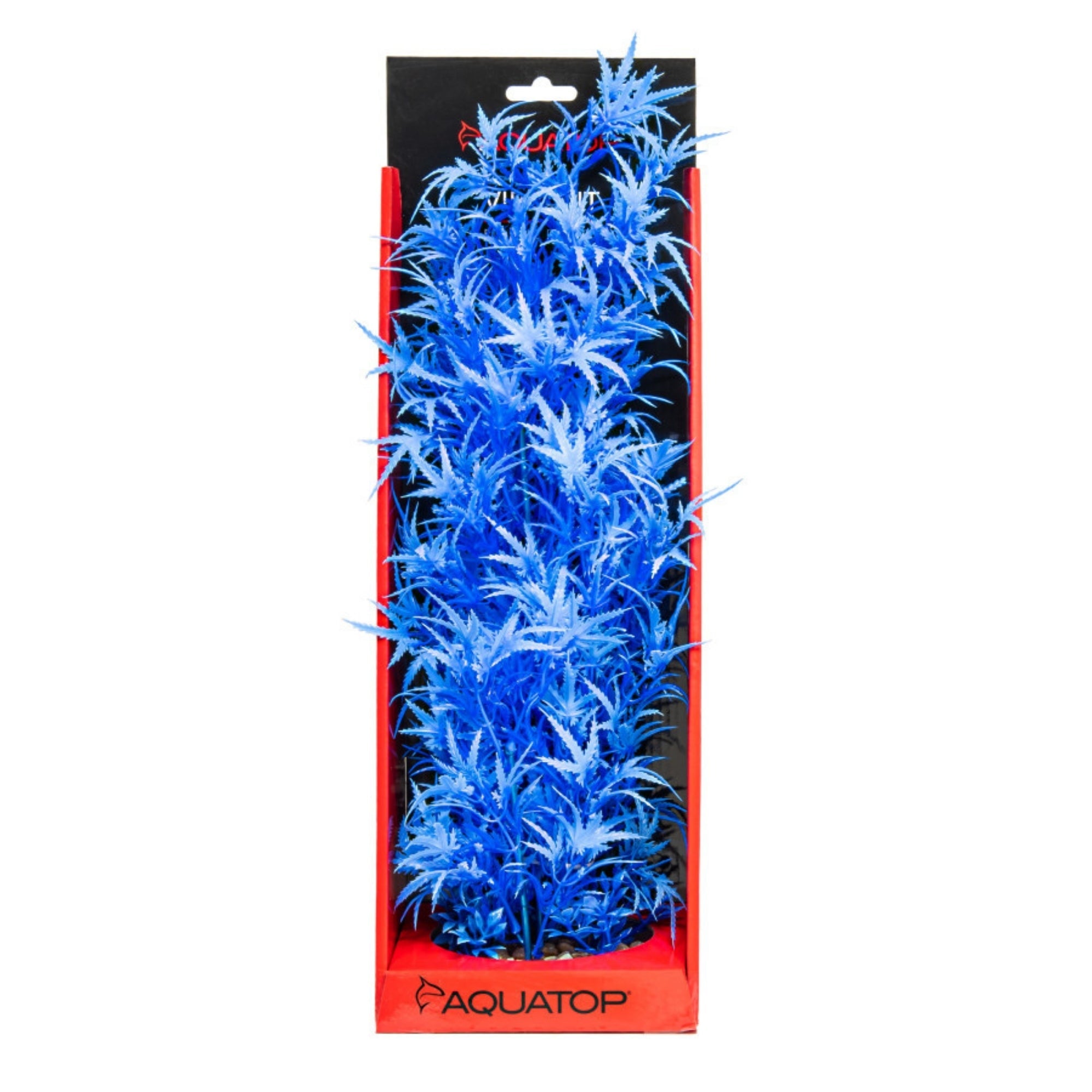 Aquatop Vibrant Fluorescent Cannabis Plant Blue 16in